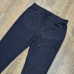 Greg Norman Pull-On Travel Golf Pants Mens 34x32 Black Stretch Comfort
